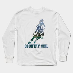 country girl art Long Sleeve T-Shirt